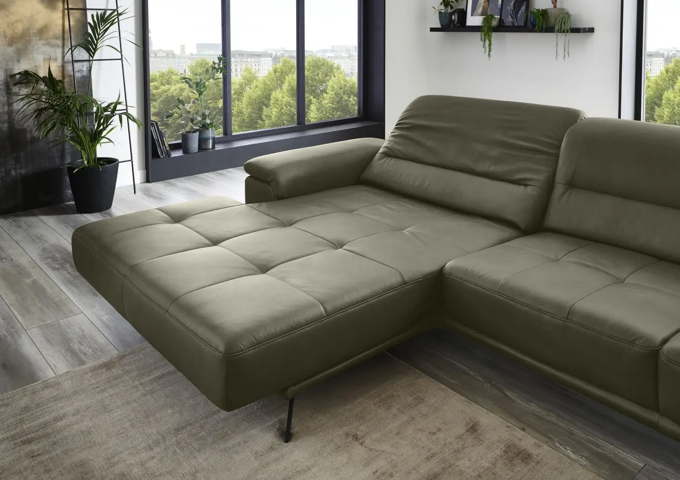 Wohnlandschaft couchliebe. LS 840621 Leder Vivre leaf mit Zusatzfunktionen Wohnlandschaft LS 840621 Leder Vivre leaf mit Zusatzfunktionen couchliebe.