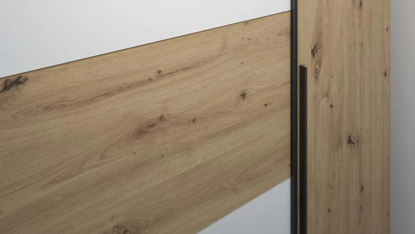 Dreh-/Schwebetürenschrank Narago 4-türig 
