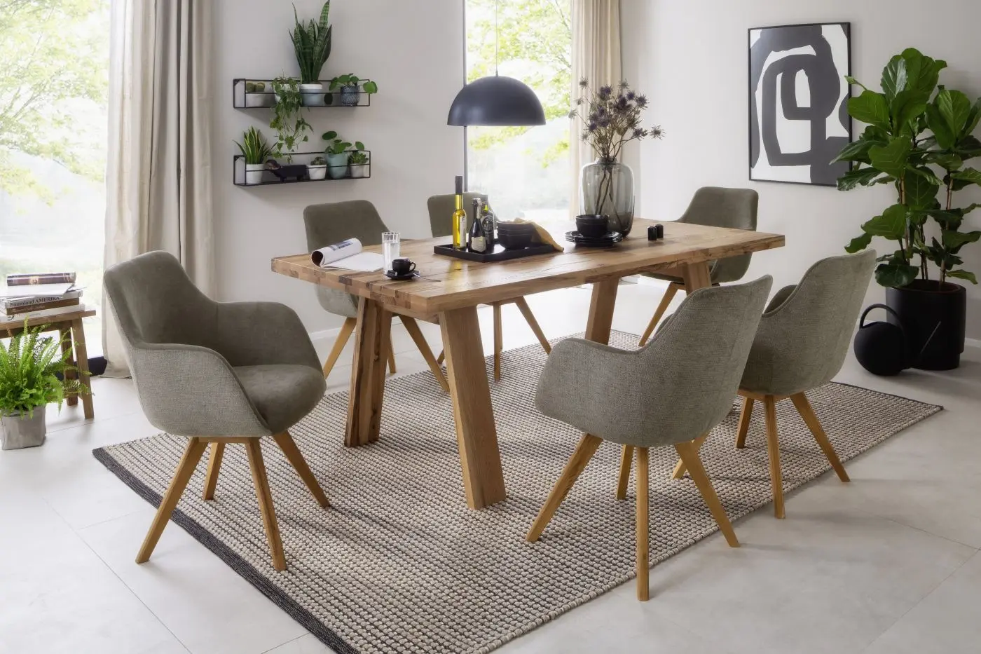 Esstisch Longford Wildeiche lackiert 