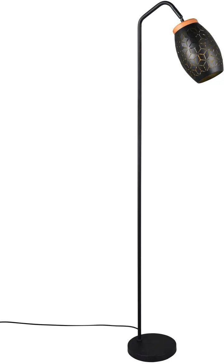 Stehleuchte Bidar 147 x 22 cm schwarz/gold