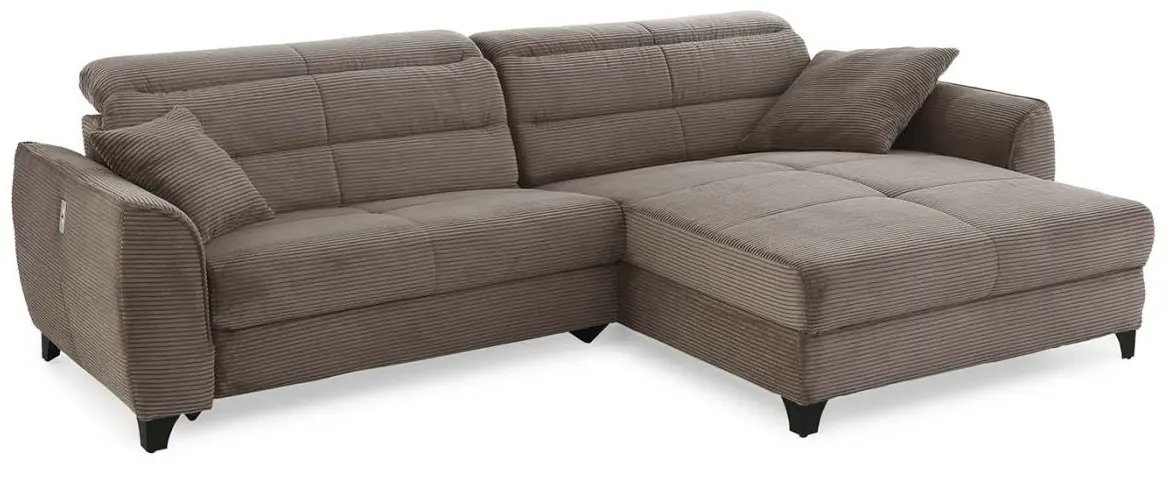 Wohnlandschaft Double-One Cord taupe
