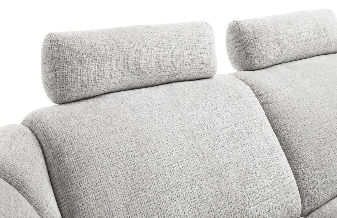 Sofa Kinsale hellgrau inkl. elektr. Relaxfunktion