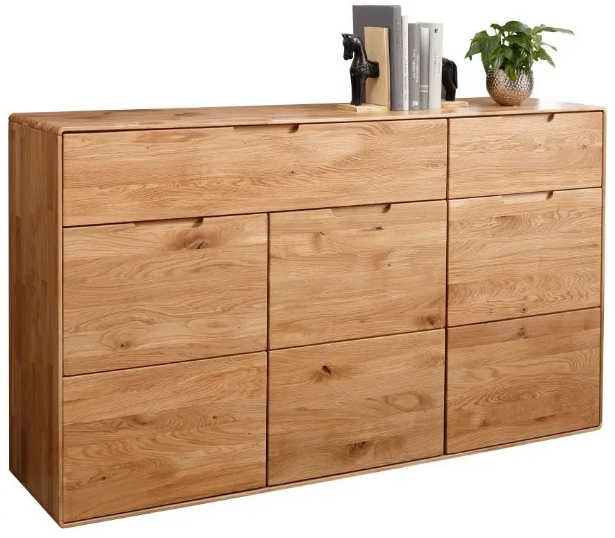 Kommode KM-0663 Wildeiche massiv 3-türig