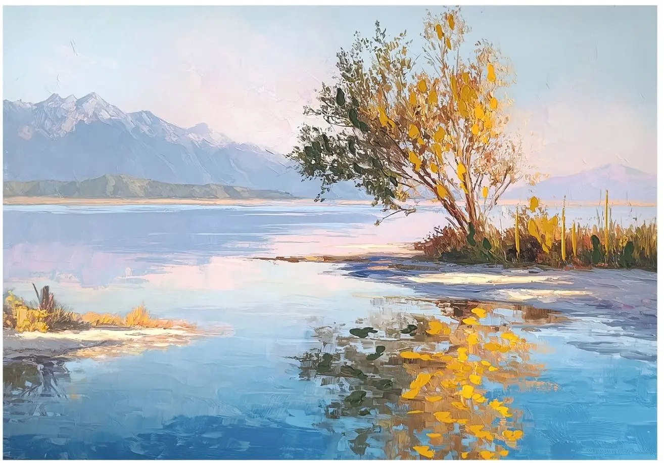 Leinwandbild Lakeside 70 x 100 cm