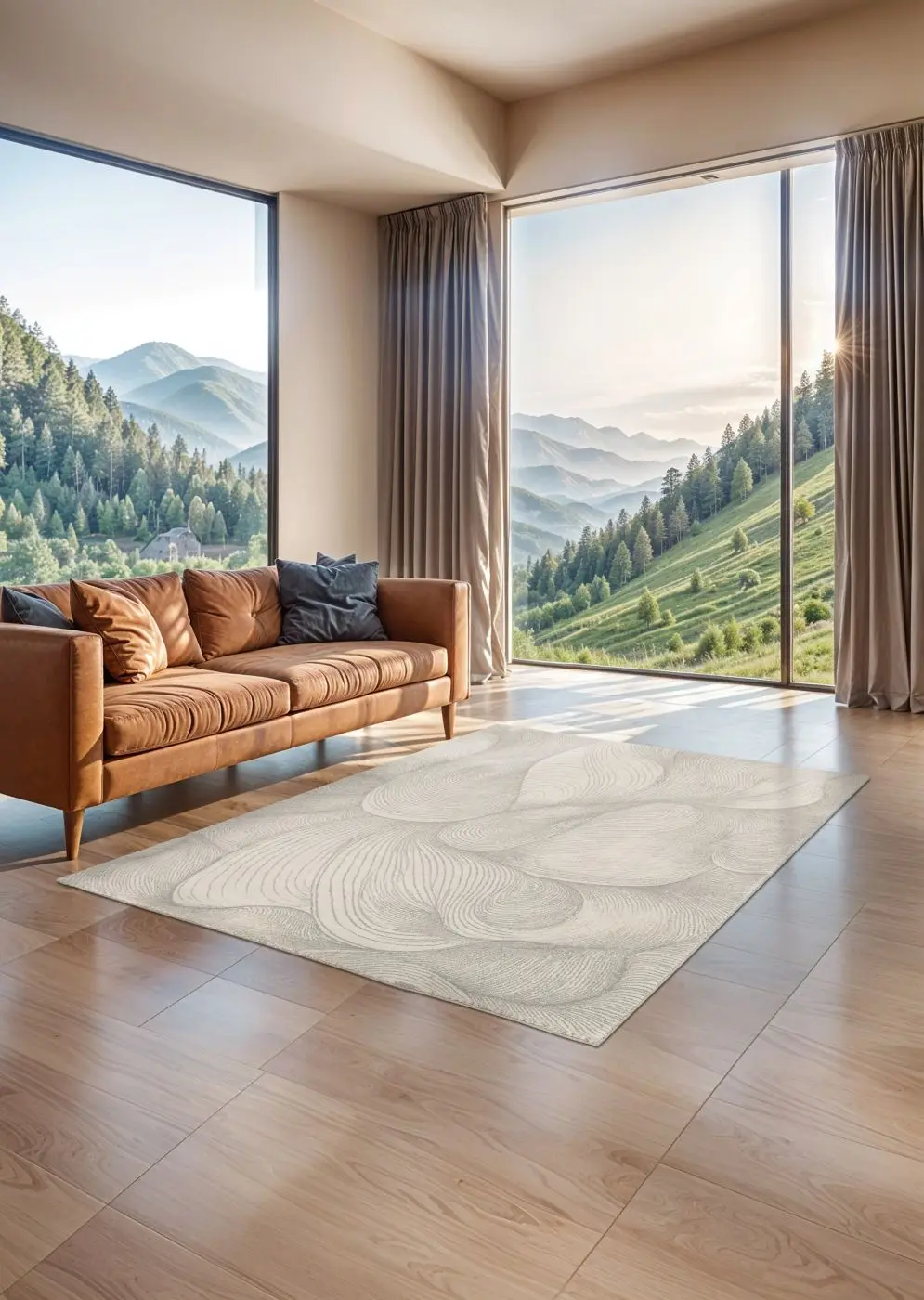 Teppich Reverie 200 x 290 cm sand-creme, hellgrau