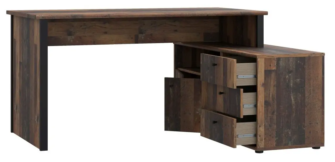 Regal mit Schreibtisch Tempra 2 Old Wood Vintage Regal mit Schreibtisch Tempra 2 Old Wood Vintage