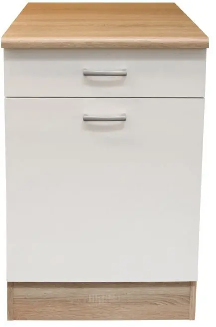 Unterschrank Andy 50 cm Sonoma Eiche/weiß