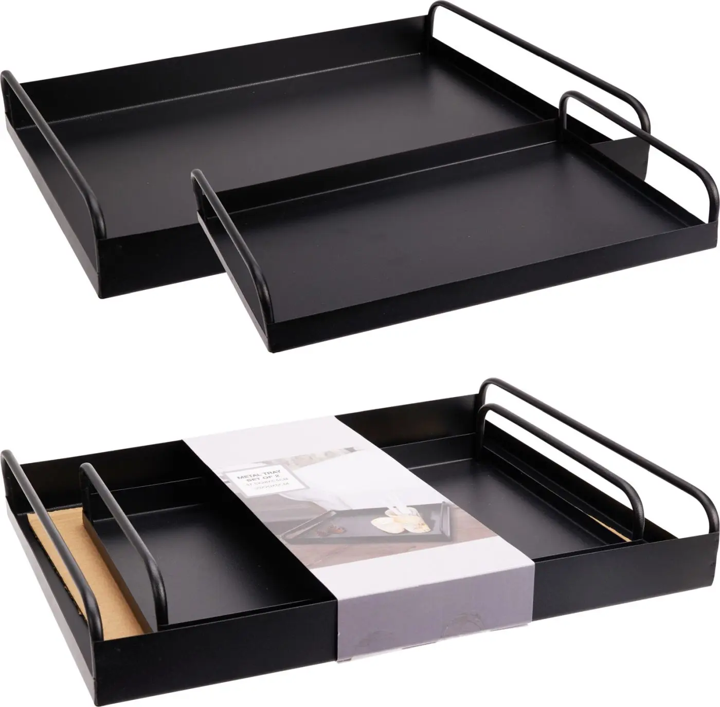 Tablett Set schwarz