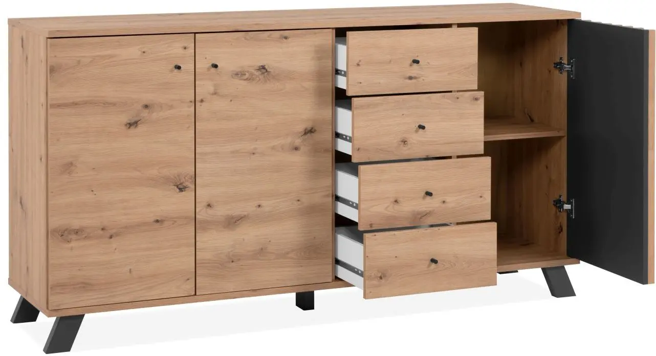 Sideboard Medan Artisan Eiche/anthrazit