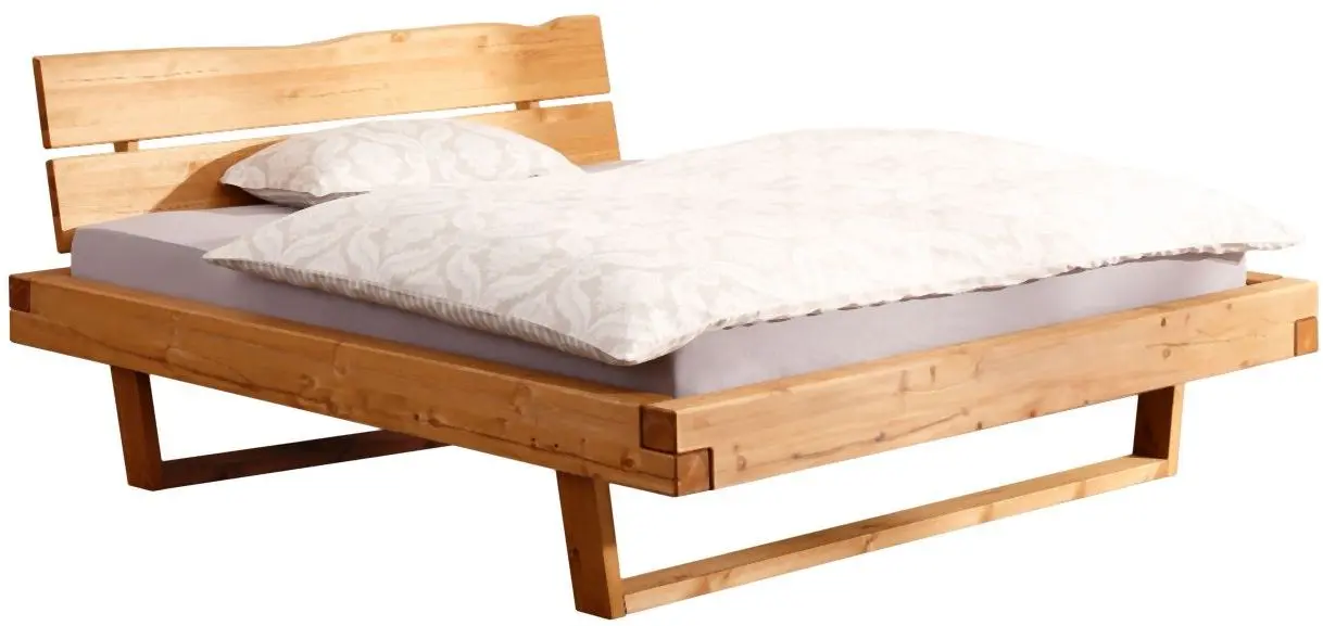 Massivholzbett BE-0820 180 x 200 cm eichenfarig