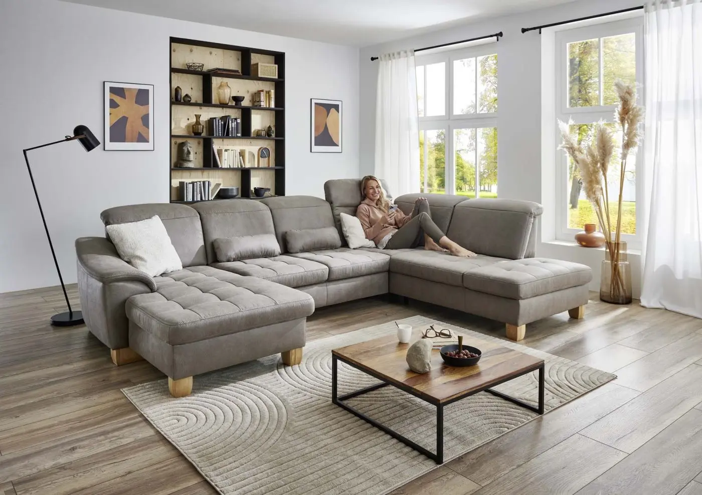 Wohnlandschaft LS24 Fratello mit Komfortfunktionen couchliebe.