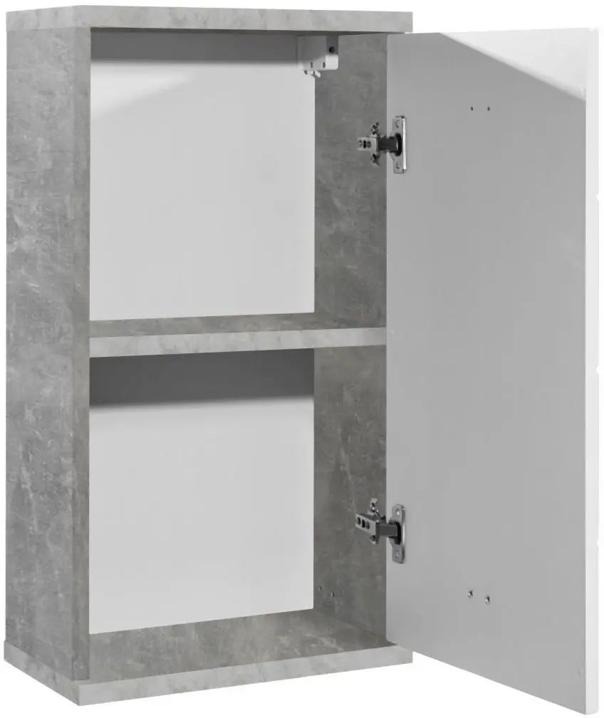 Hängeschrank Pool betonfarbig/weiß