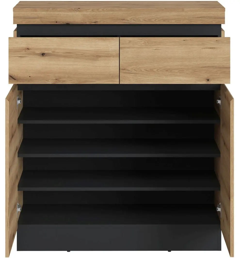 Garderobenkommode Corte Coast Evoke Eiche/grau