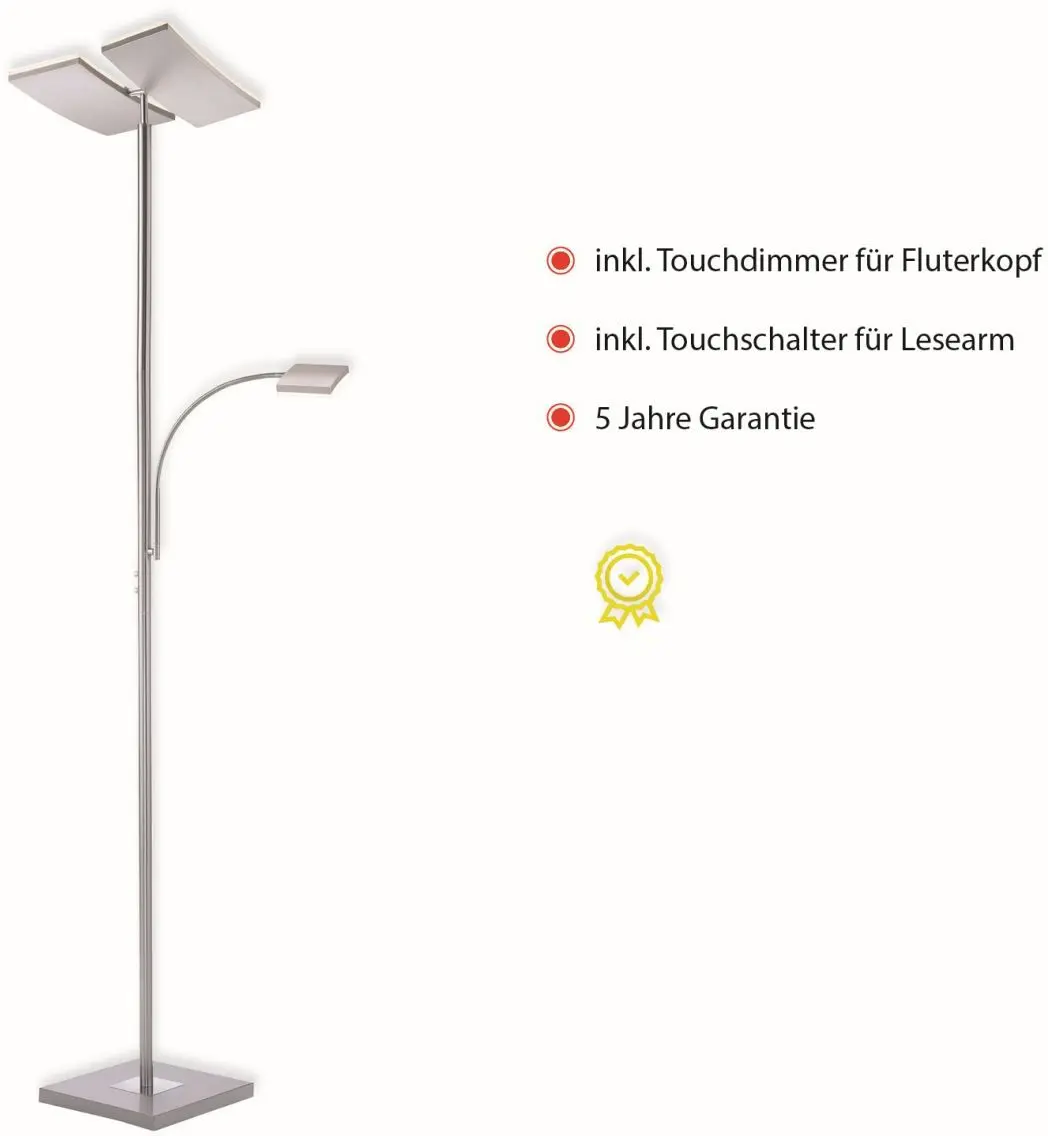 LED-Stehleuchte Ruben silber