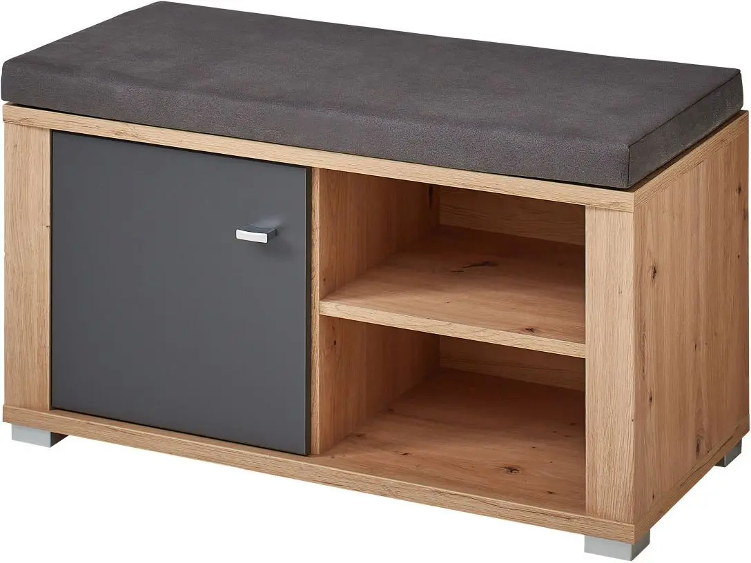 Garderobenbank Pablo Artisan Eiche/graphit