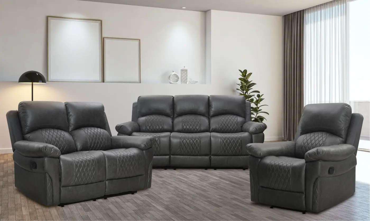 Recliner 3-Sitzer FM-3251 anthrazit