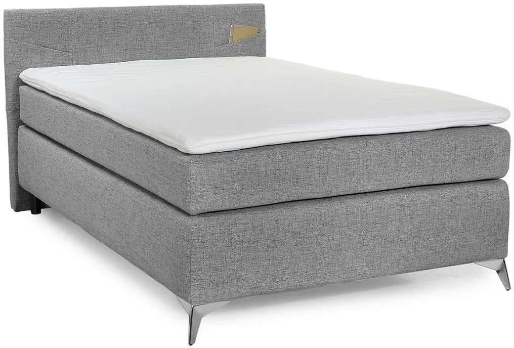 Boxspringbett Nora 120 x 200 cm grau