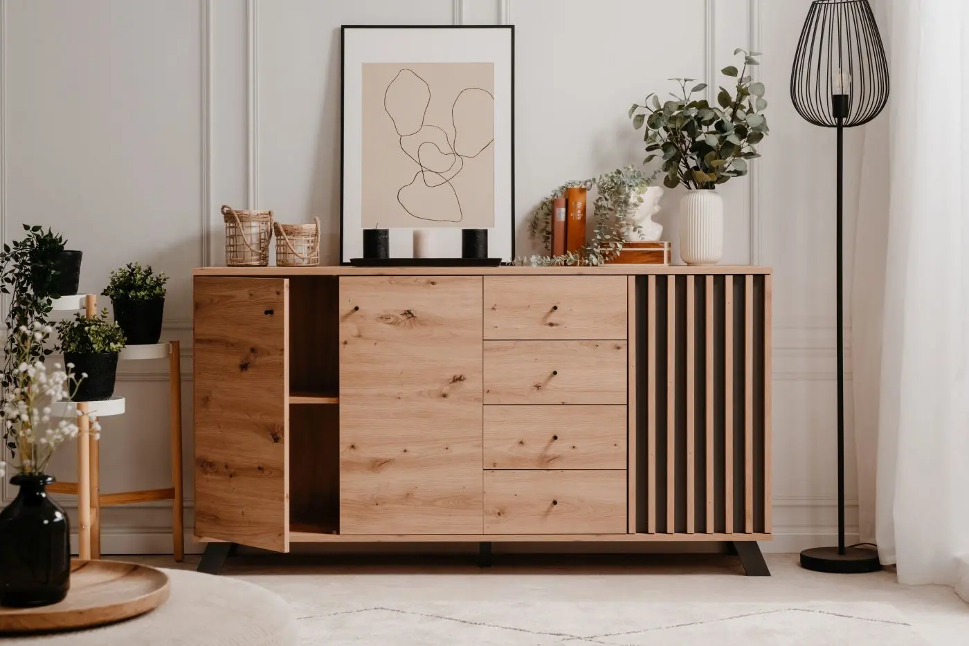Sideboard Medan Artisan Eiche/anthrazit