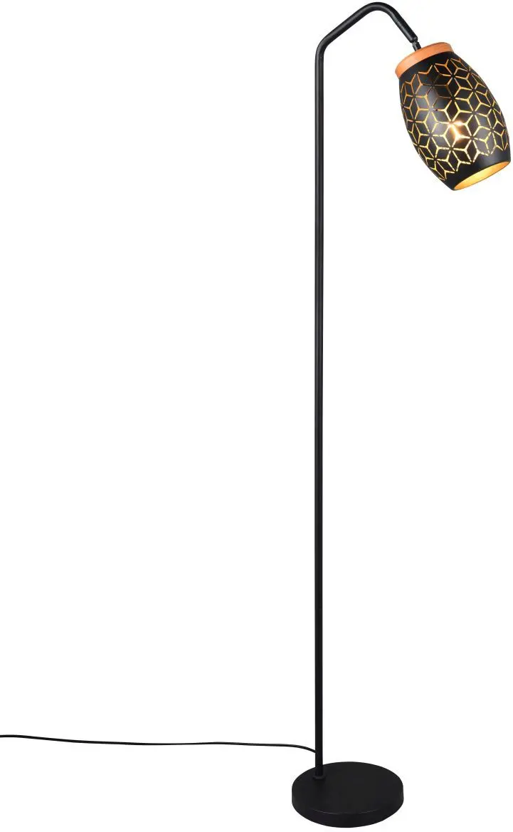 Stehleuchte Bidar 147 x 22 cm schwarz/gold