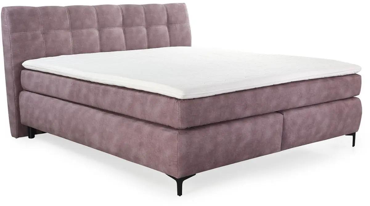 Boxspringbett Gitta rosa 180 x 200 cm