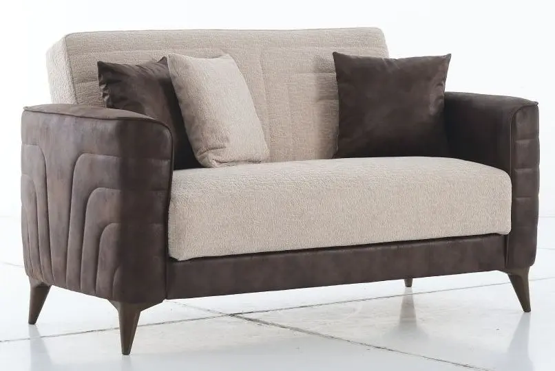 2-Sitzer Alaska braun / beige