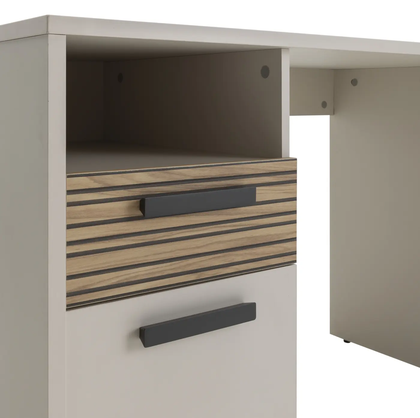 Schreibtisch Bravo cashmere/strippedwood