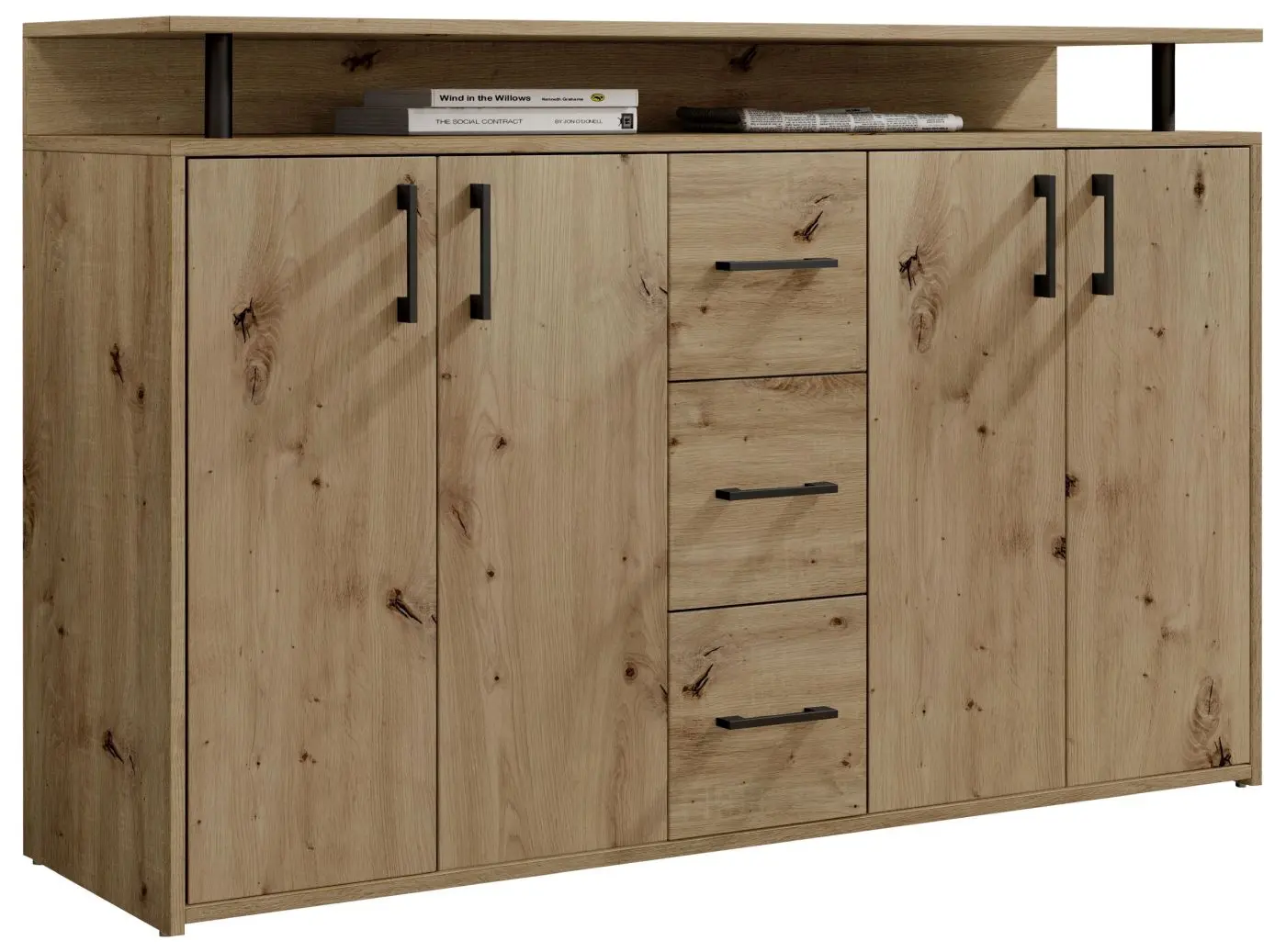 Highboard Drift 4-türig Artisan Eiche