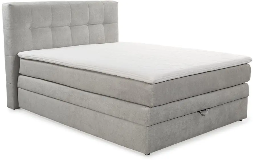 Boxspringbett Amy 140 x 200 cm grau