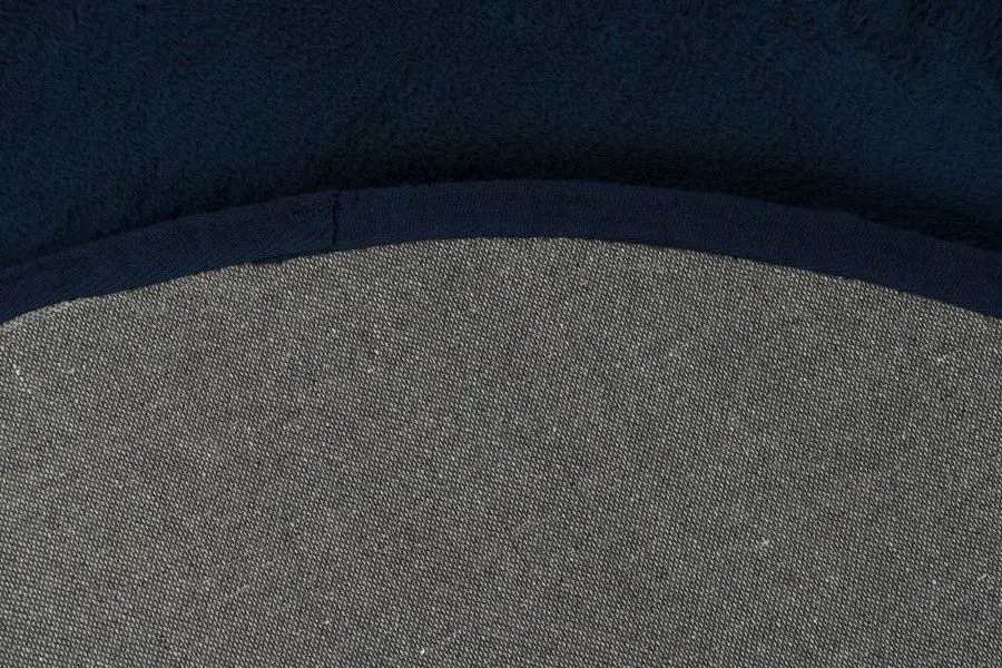 Teppich Heaven rund 120 cm navy