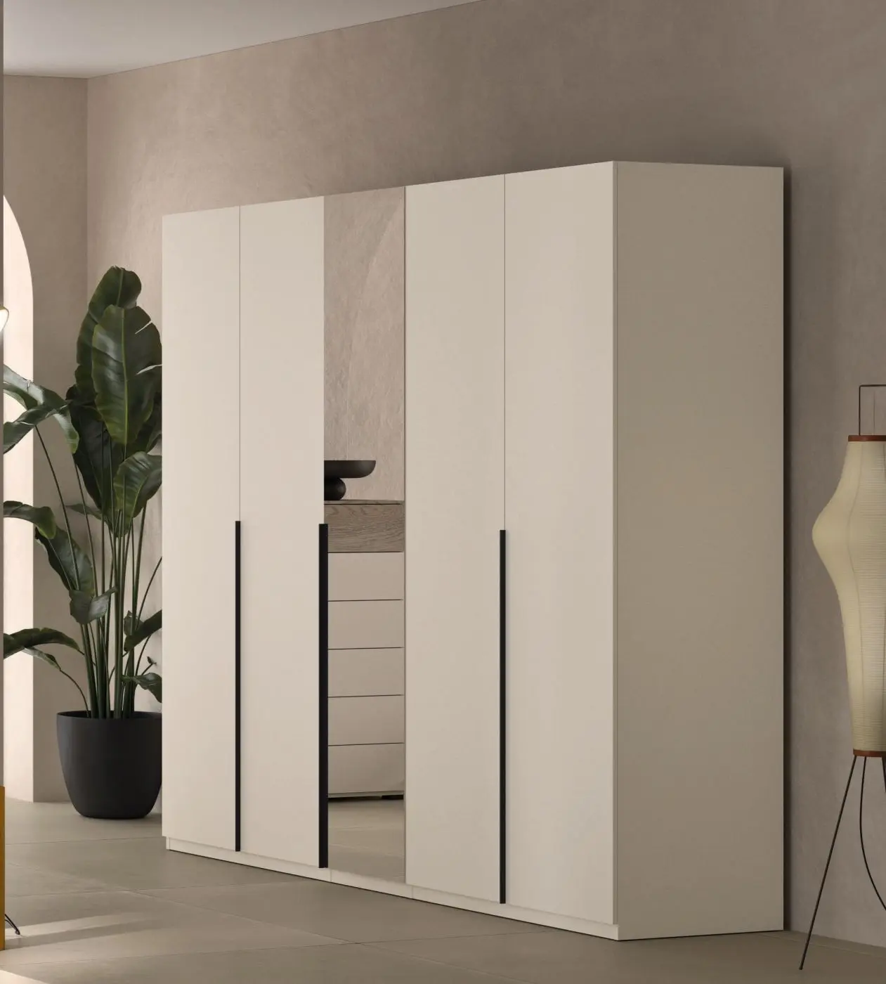 Drehtürenschrank Favorita 5-türig cashmere