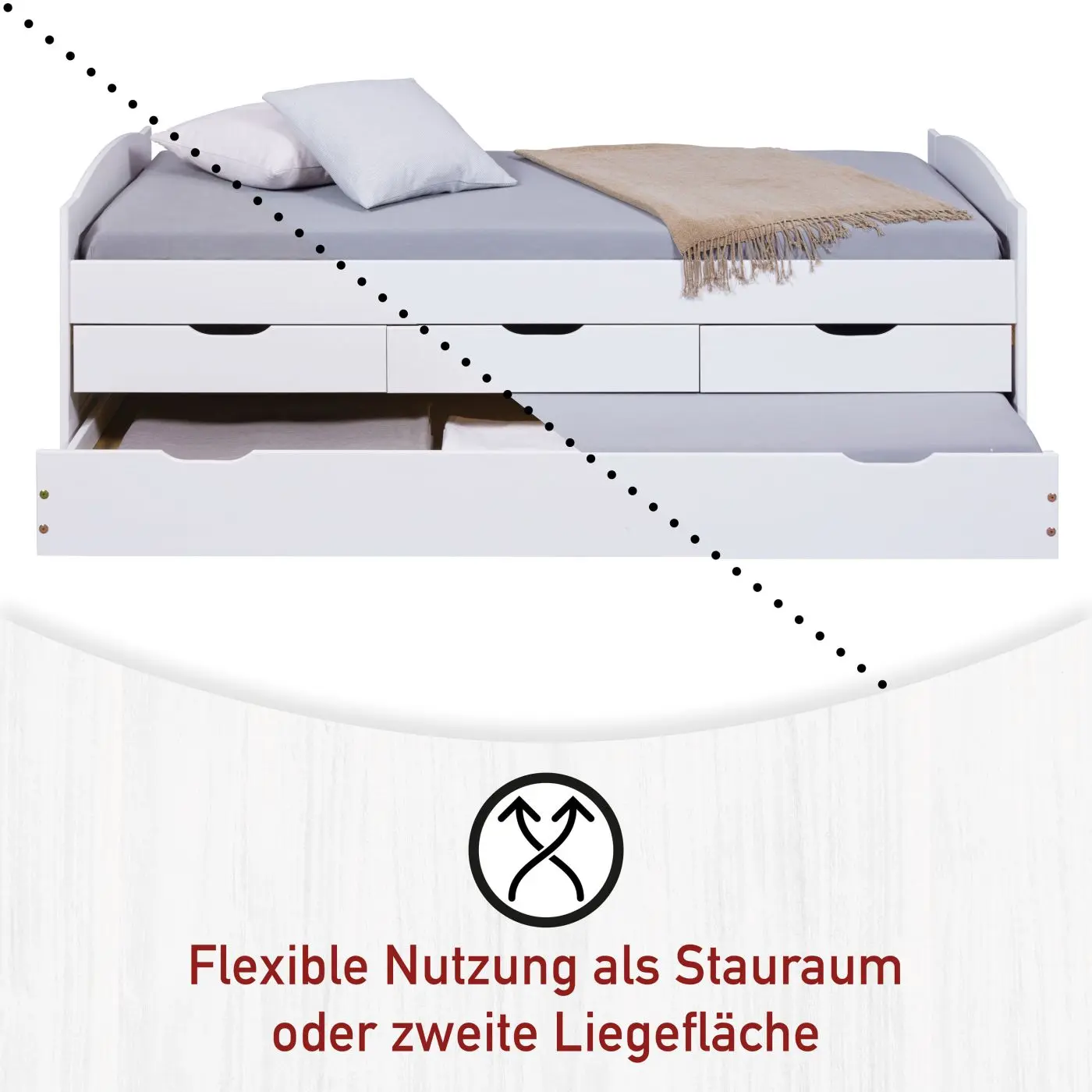 Funktionsbett Ulli 90 x 200 cm