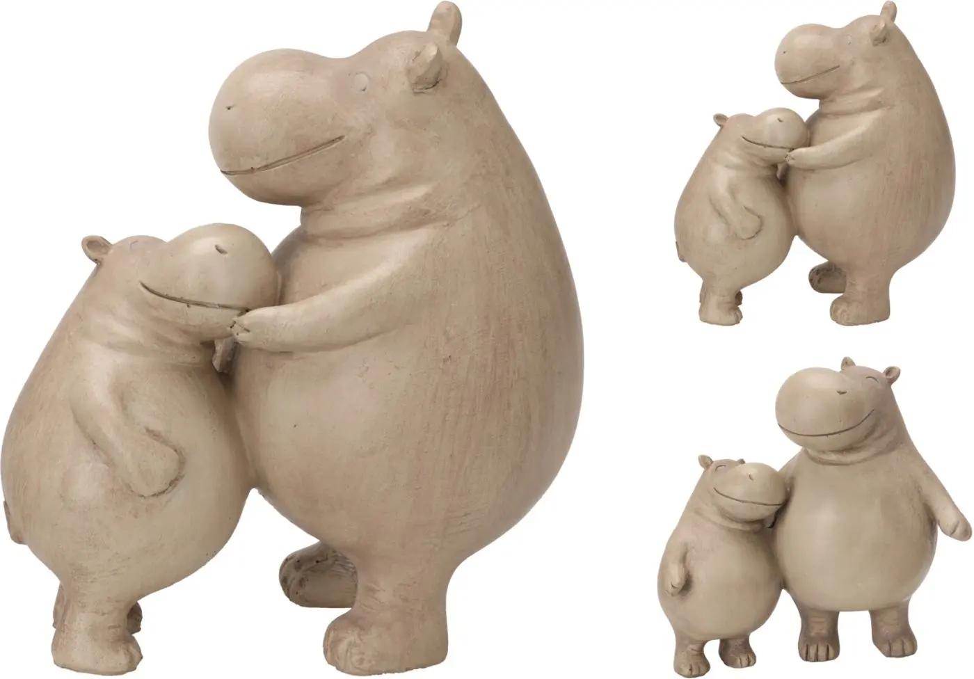 Dekofigur Hippo Mama/Baby