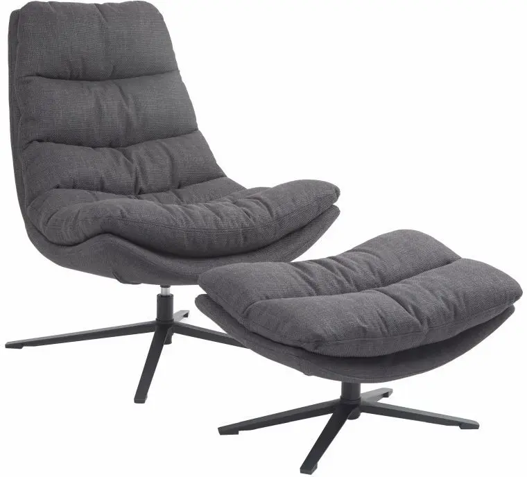 Relax-Sessel Porto anthrazit drehbar