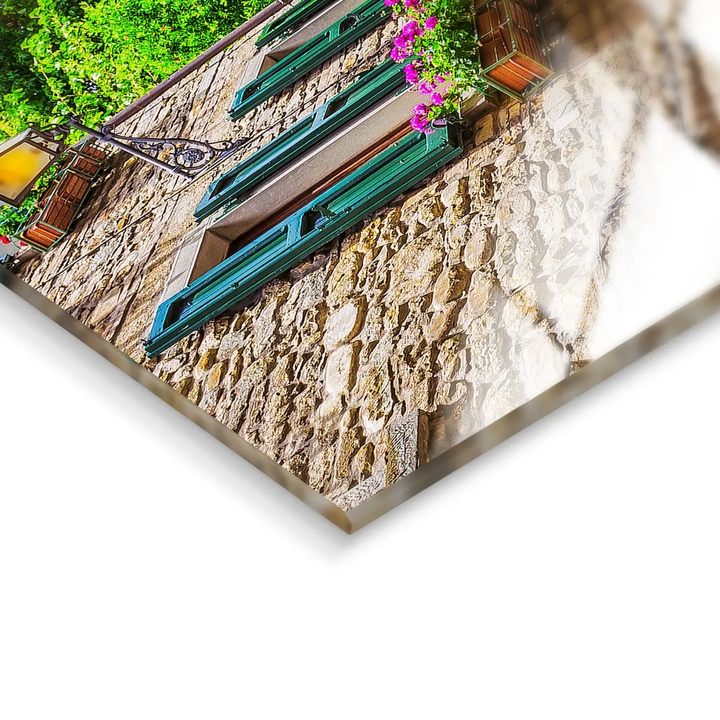 Glasbild Como I 30 x 30 cm