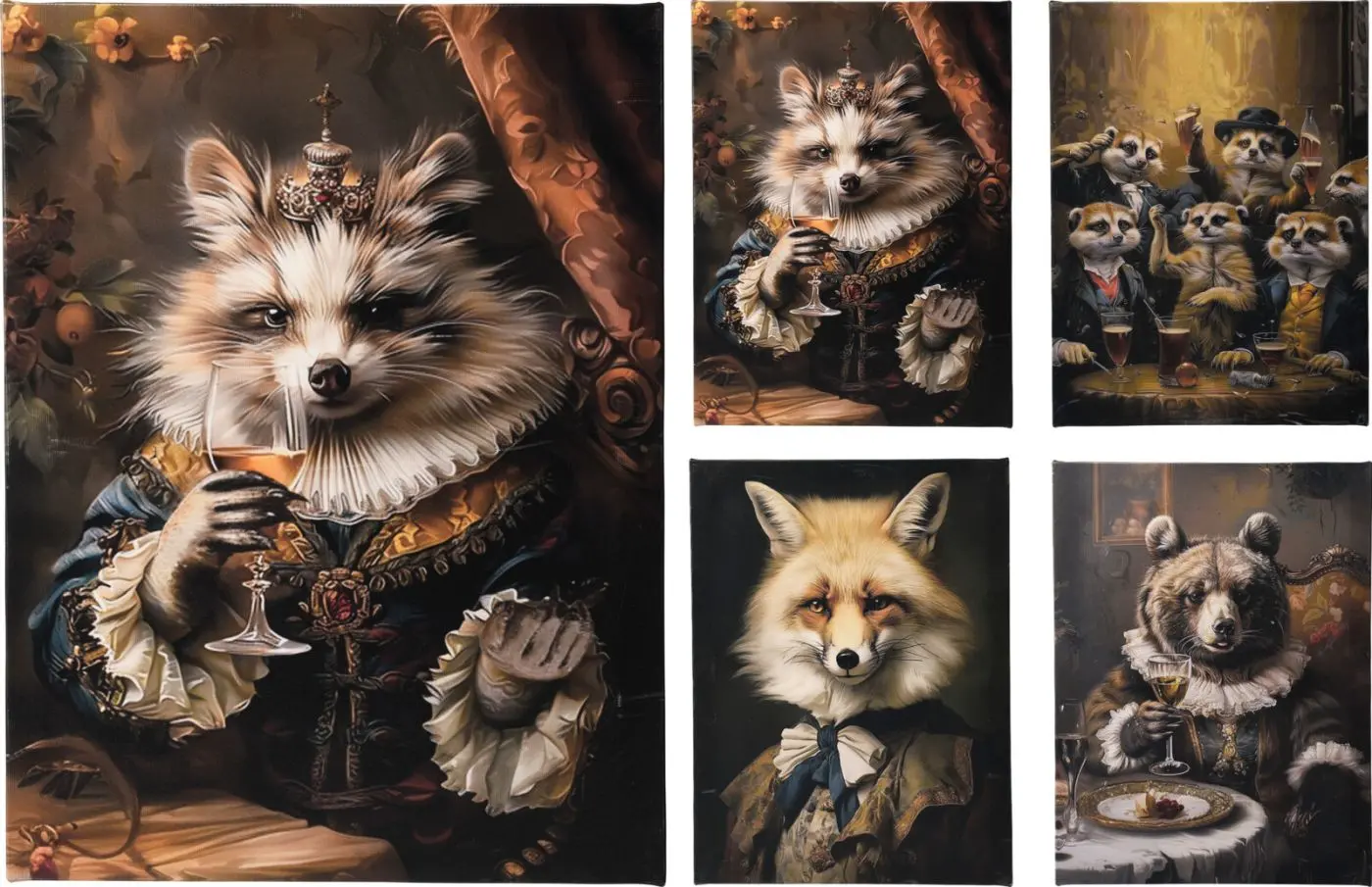 Bild Tiere 20 x 40 cm