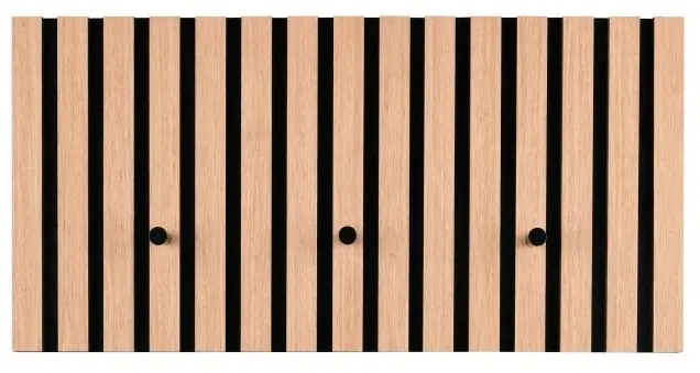 Wandgarderobe Grace Artisan Eiche/schwarz 60 x 30 cm