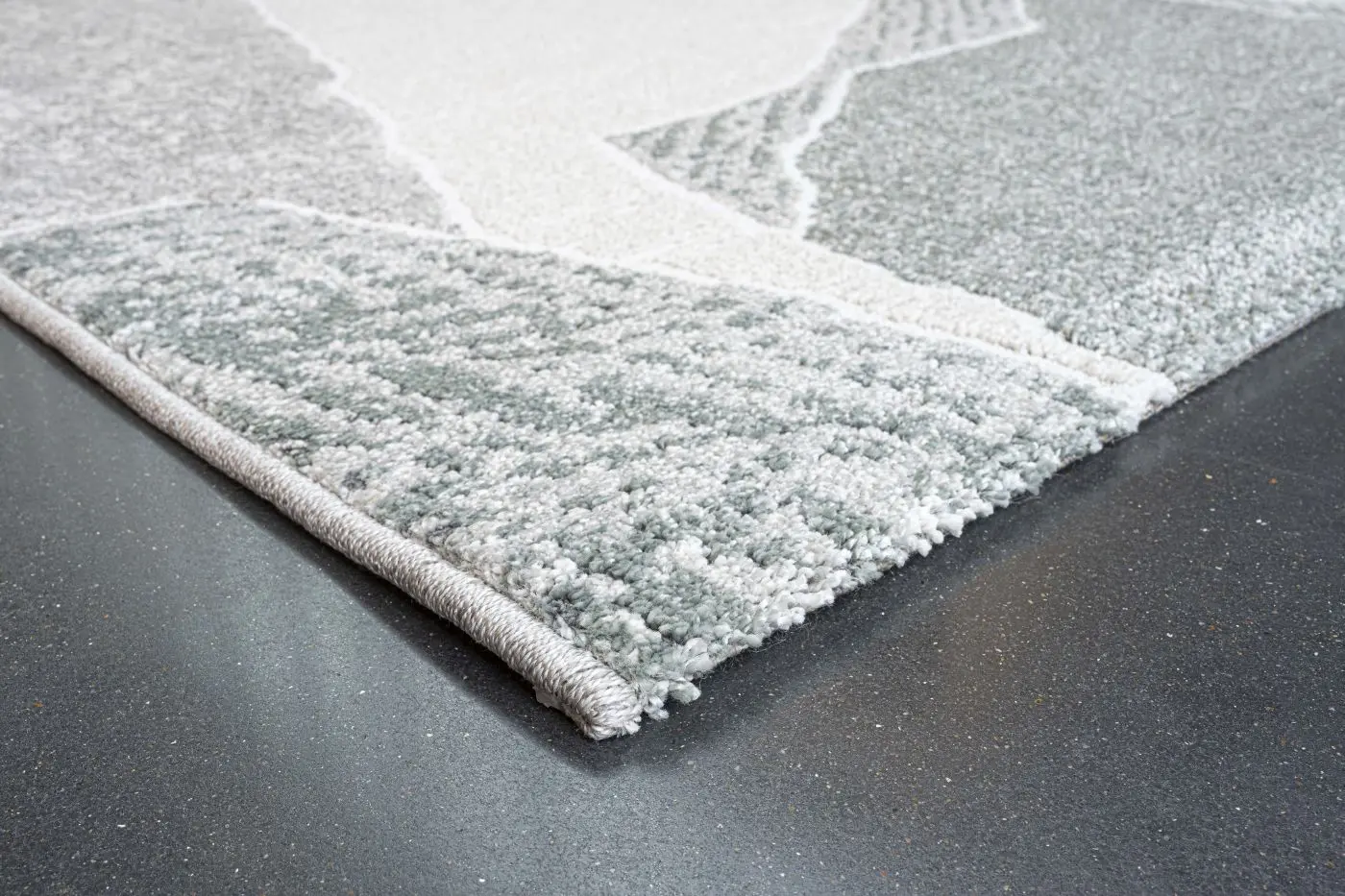 Teppich Valentino 133  x 195 cm weiß, grau, grün