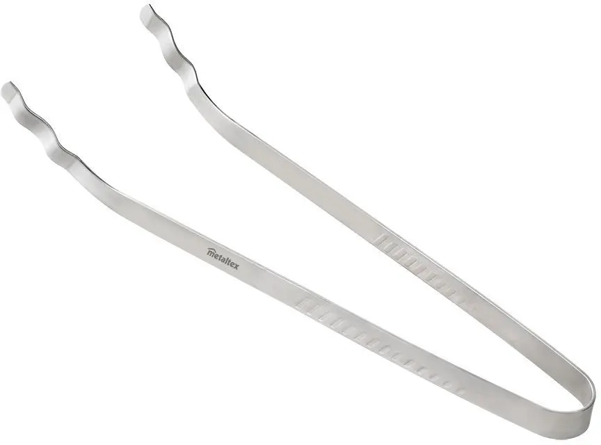 Grillzange Inox gebogen