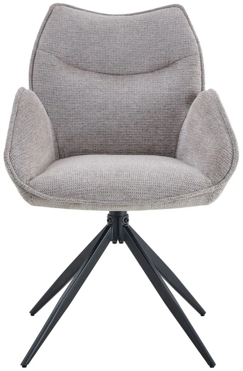 Vierfußstuhl Henrike Webstoff taupe