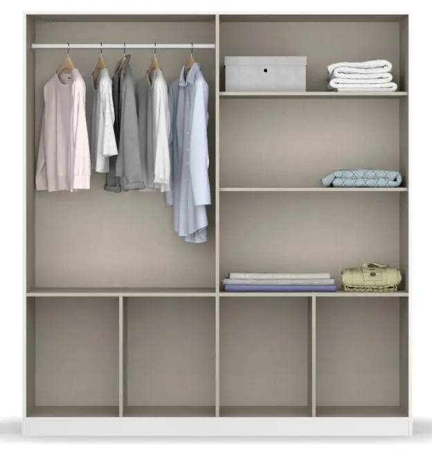 Drehtürenschrank Celle 4-türig weiß Drehtürenschrank Celle 4-türig weiß