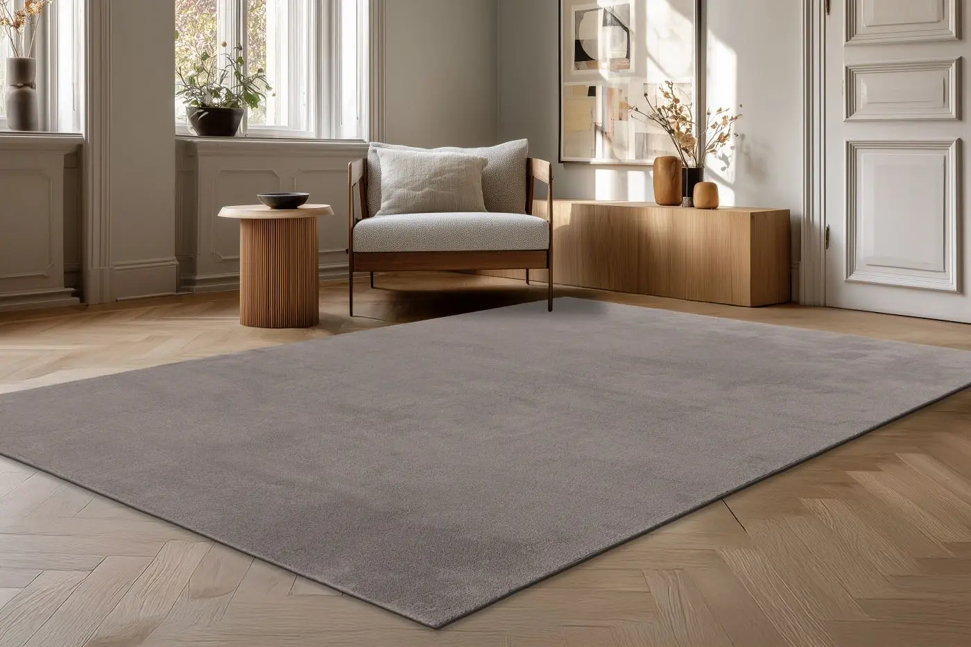 Teppich Relax 120 x 160 cm grau