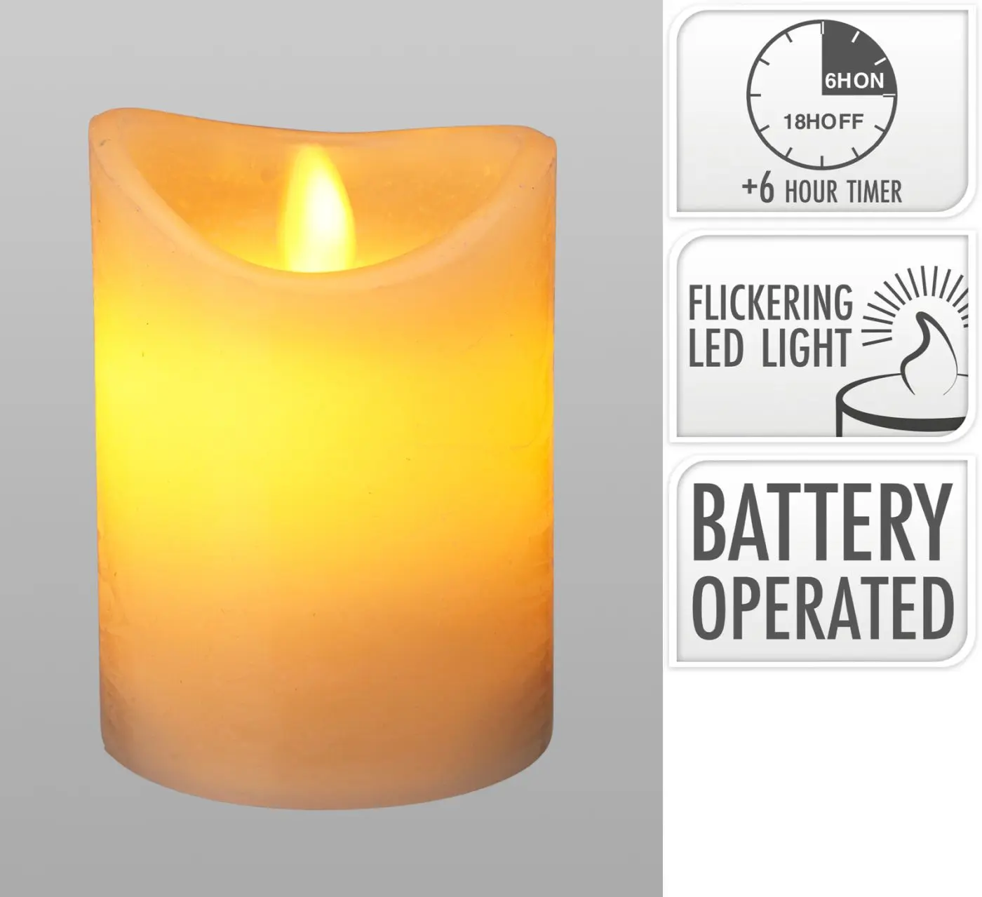 LED Kerze mit Timerfunktion