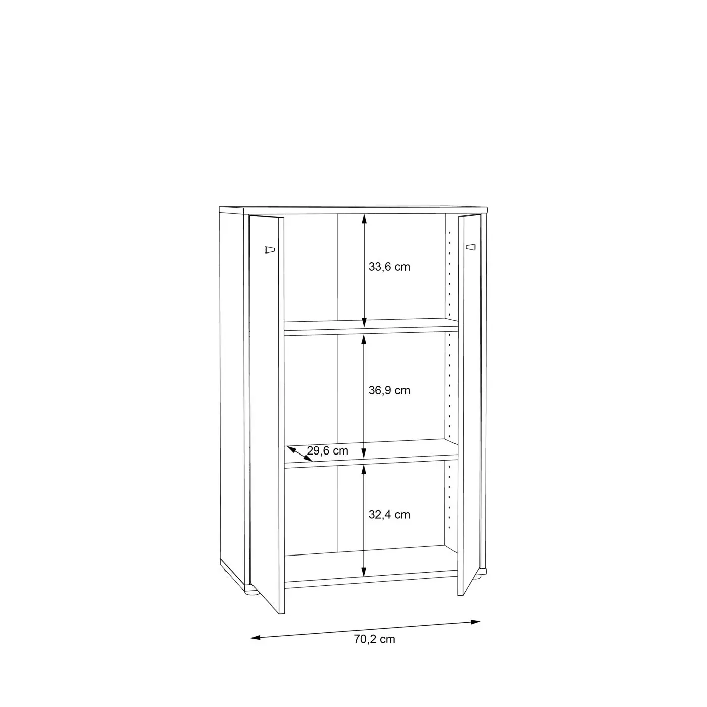 Kommode Tempra 74 x 111 x 35 cm Kommode Tempra 74 x 111 x 35 cm