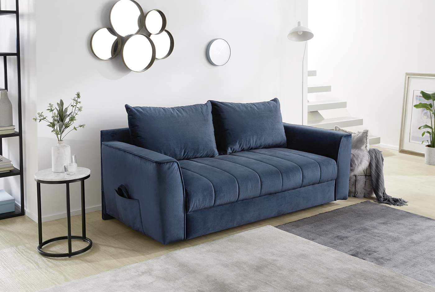 Funktionssofa Rick in dunkelblau