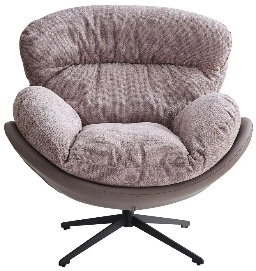 Lounge-Sessel lila drehbar