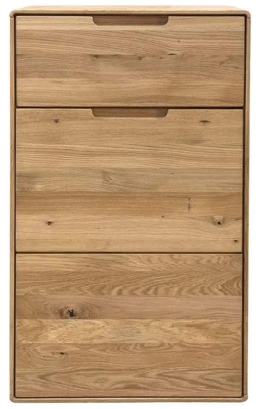 Kommode KM-0663 Wildeiche massiv 3 Schubkästen