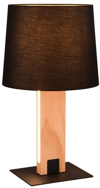 Tischleuchte Rahul 50 x 28 cm schwarz