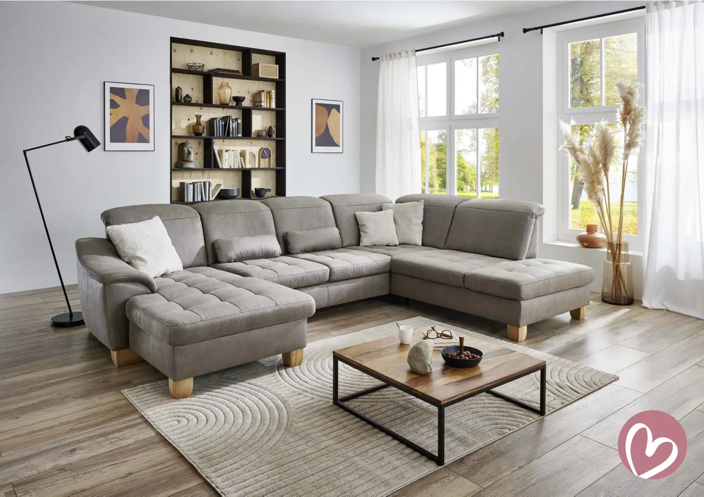 Wohnlandschaft LS24 Fratello mit Komfortfunktionen couchliebe.