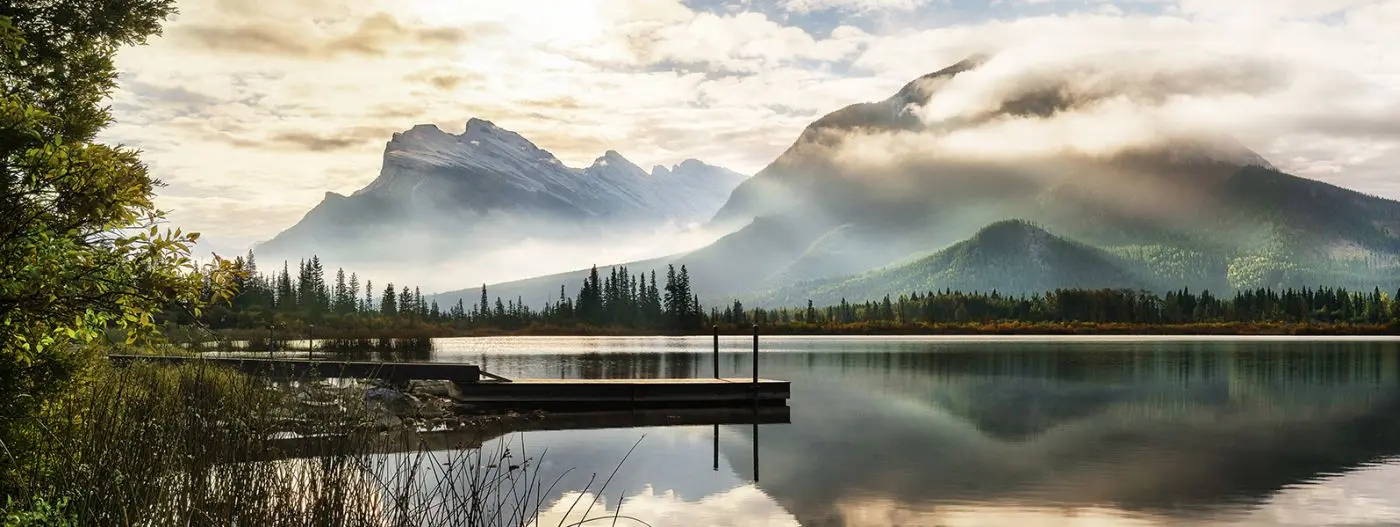 Glasbild Lake
