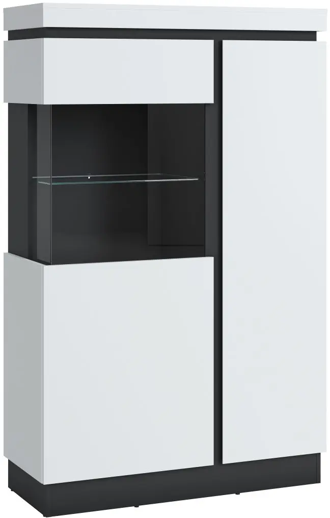 Highboard Campania weiß/anthrazit